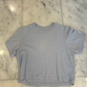 SET Active Light Blue Cropped Tee